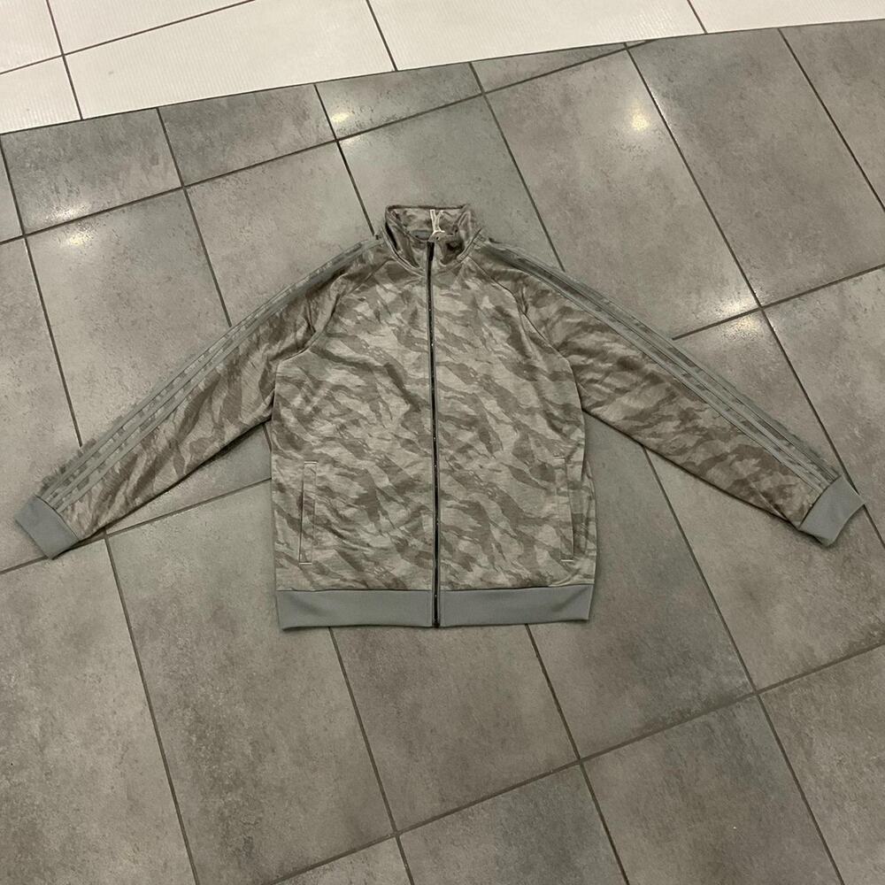 Adidas camo zip up jacket